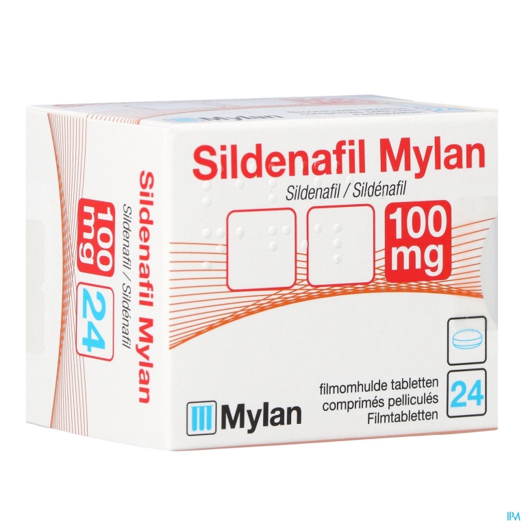 Sildenafil Mylan 100mg Filmomh Tabl 24 X 100mg