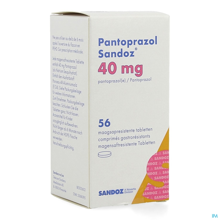 Pantoprazol 40mg Sandoz Maagsapresis. Tabl 56 Hdpe