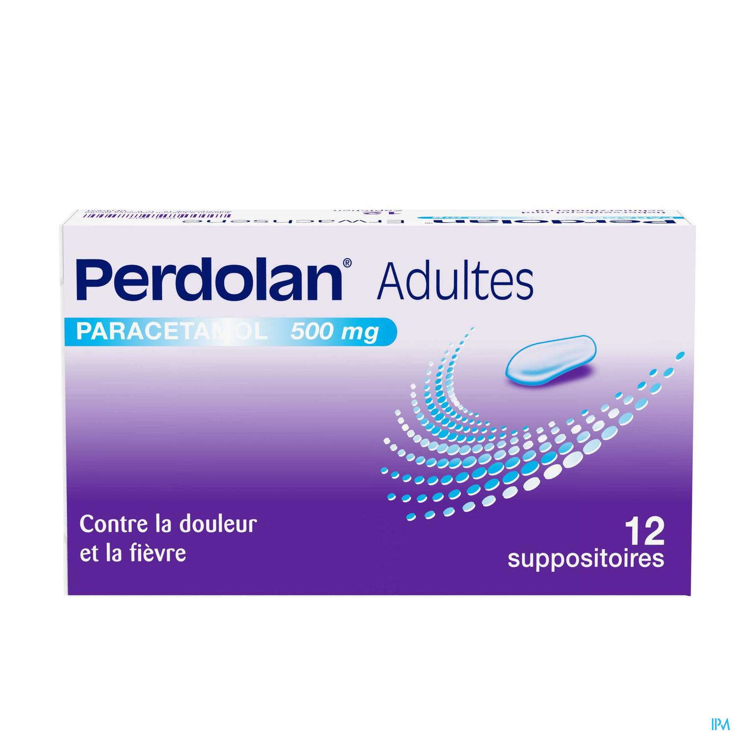 Perdolan Supp Ad 12x500mg