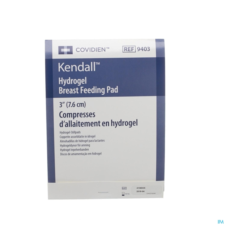 Kendall Tepelverband Hydrogel Diam 7,6cm 1 Paar
