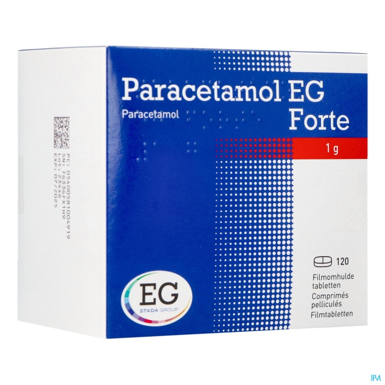 Paracetamol EG 1000Mg Filmomh Tabl 120