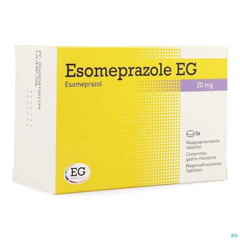 Esomeprazole EG 20Mg Maagsapr Tabs 56X20Mg