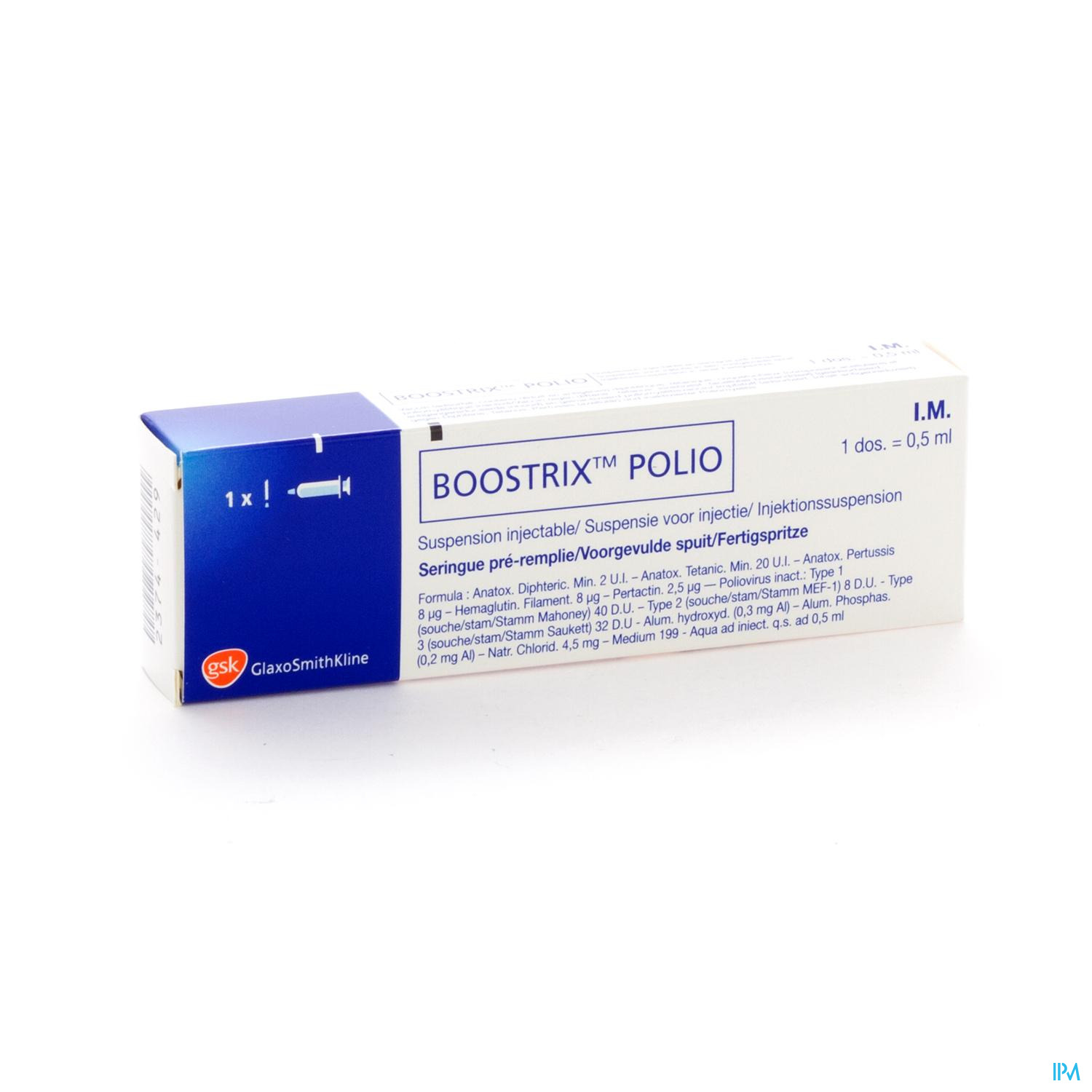 Boostrix Polio Voorgev.spuit 1 X 0,5ml