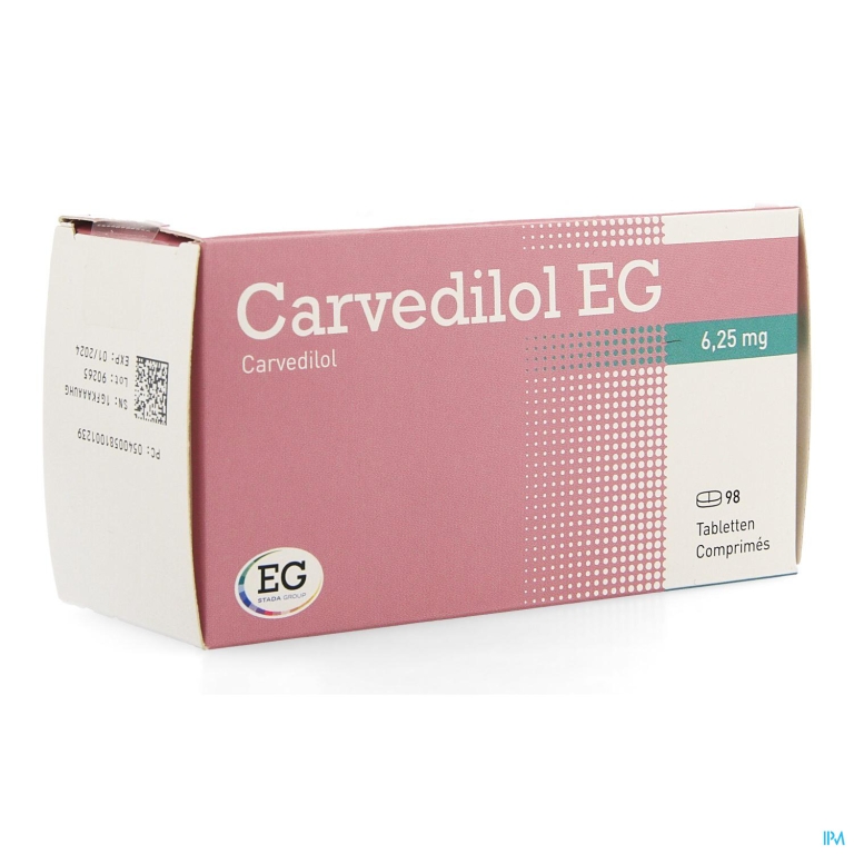 Carvedilol EG 6,25Mg Tabl 98X6,25Mg