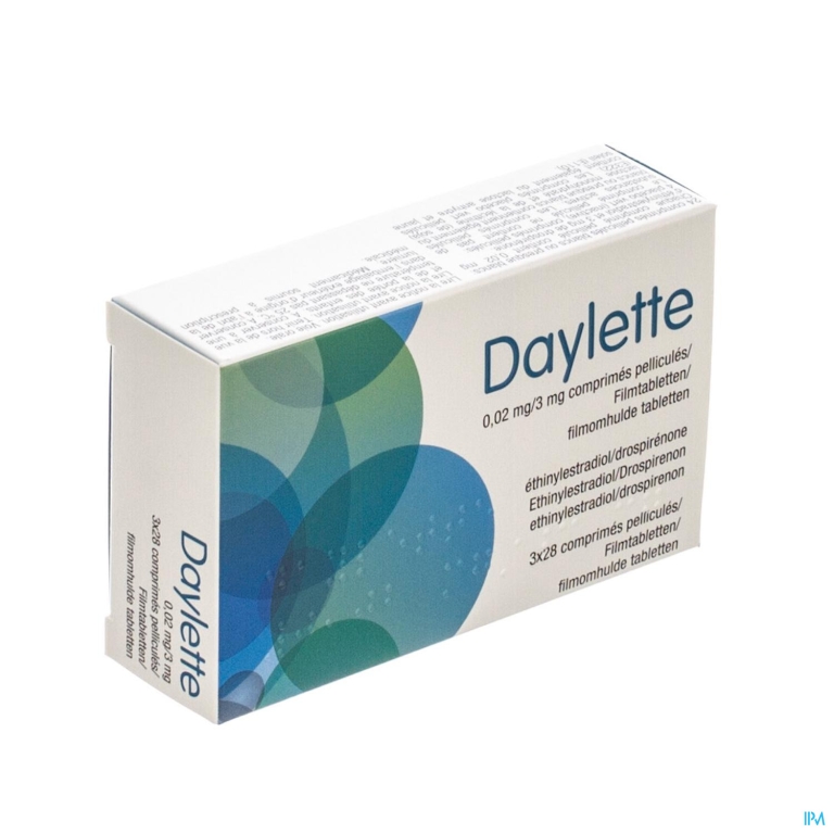 Daylette 0,02mg/3mg Comp 3 X 28