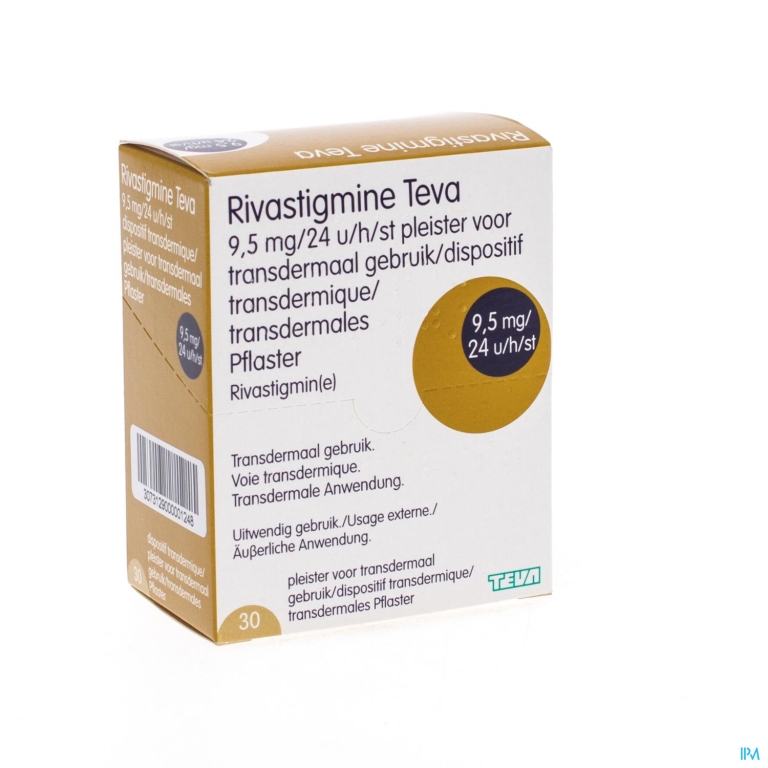 Rivastigmine Teva 9,5mg/24h Pleister Transderm.30