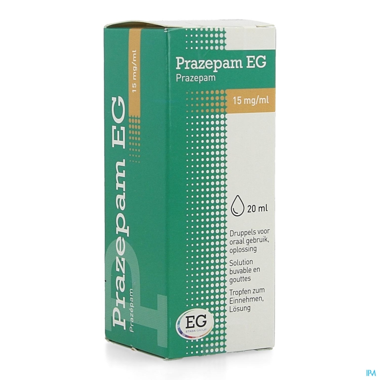 Prazepam EG Druppels Oraal Gebr 20 Ml 15 Mg/Ml