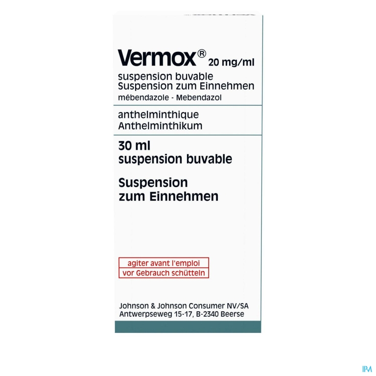 Vermox Susp 30ml 2%