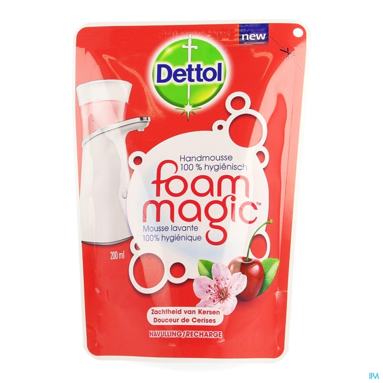 Dettol Foam Magic Zachtheid Kersen Navulling 200ml