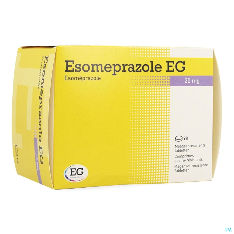 Esomeprazole EG 20Mg Maagsapr Tabs 98X20Mg