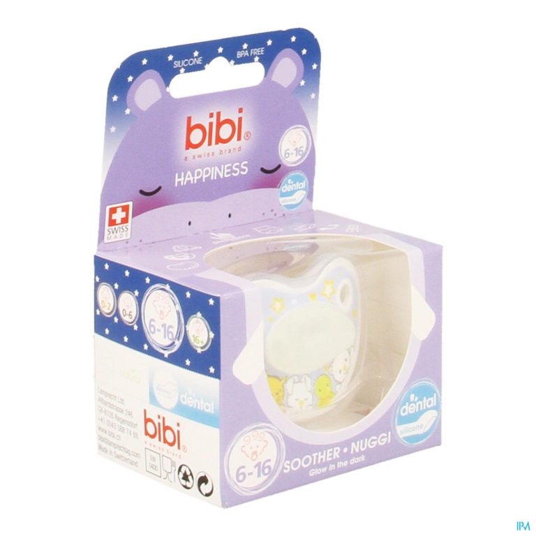 Bibi Fopspeen Dental Glow In The Dark 6-16m