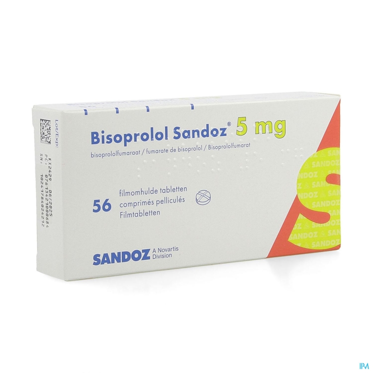 Bisoprolol Sandoz 5mg Tabl 56 X 5mg