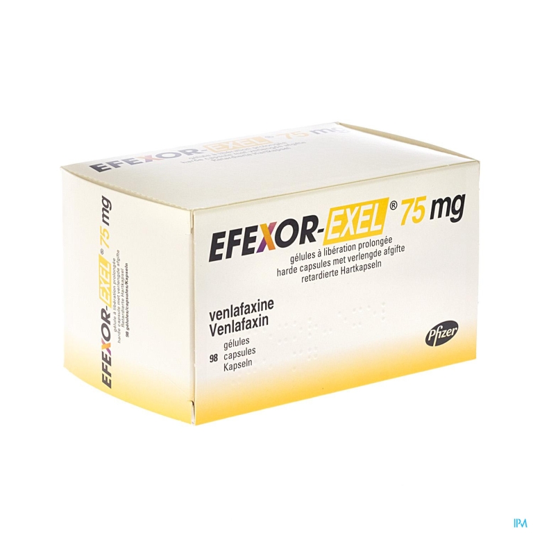 Efexor Exel 75mg Caps Verl Werking 98 X 75mg