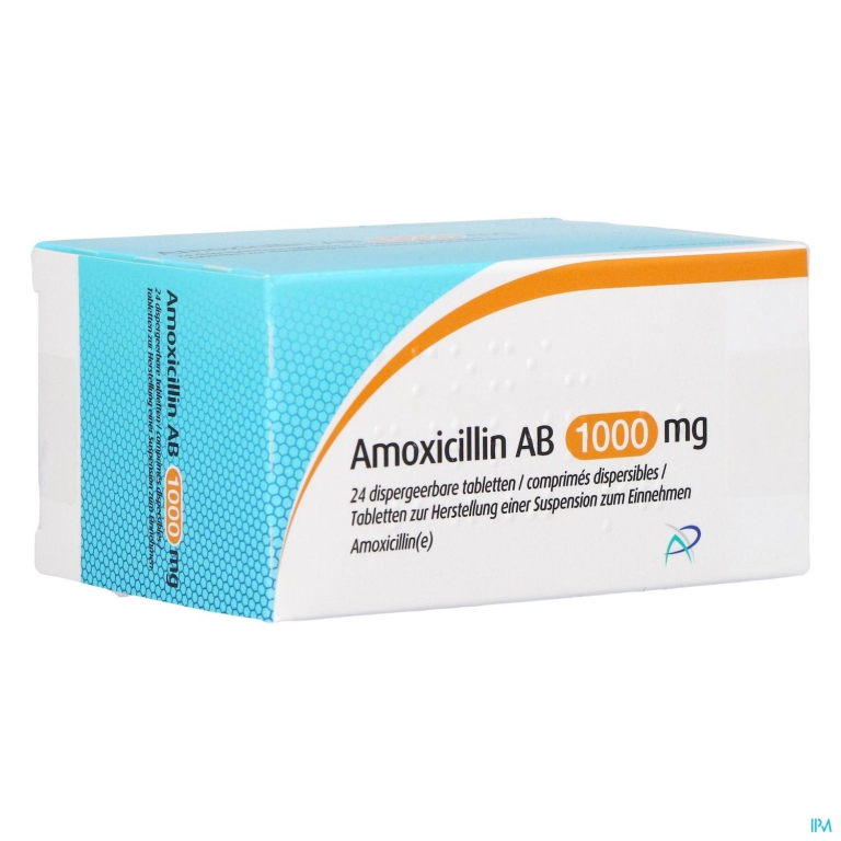 Amoxicillin Ab 1000mg Disp. Tabl 24 X1000mg