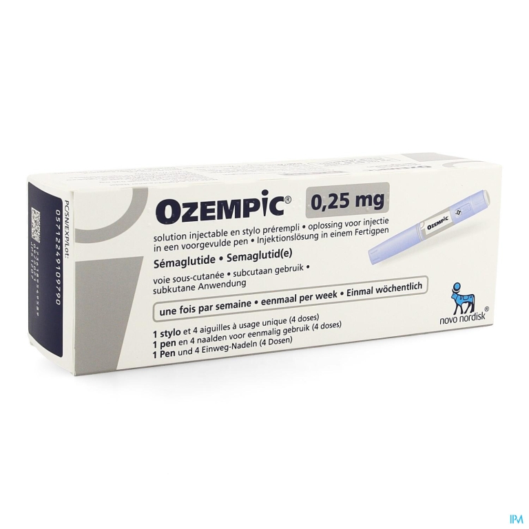 Ozempic 0,25mg Sol Inj 1,5ml Voorgev.pen 1 + 4 Nld