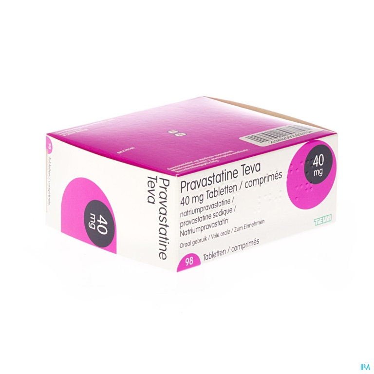 Pravastatine Teva 40mg Tabl 98