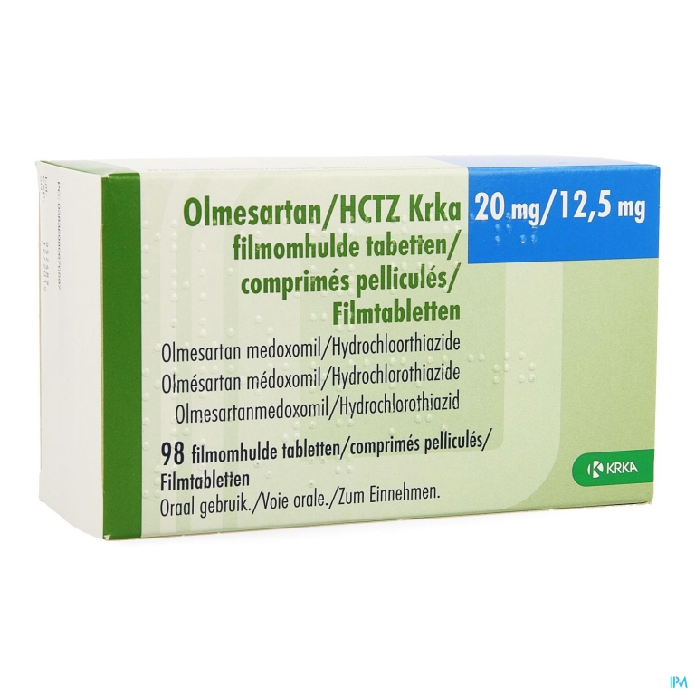 Olmesartan Hctz Krka 20/12,5mg Filmomh Tabl 98