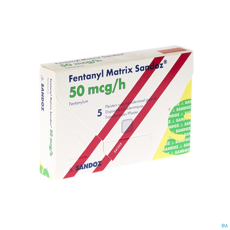 Fentanyl Matrix Sandoz 50,0ug Pleist Transderm 5