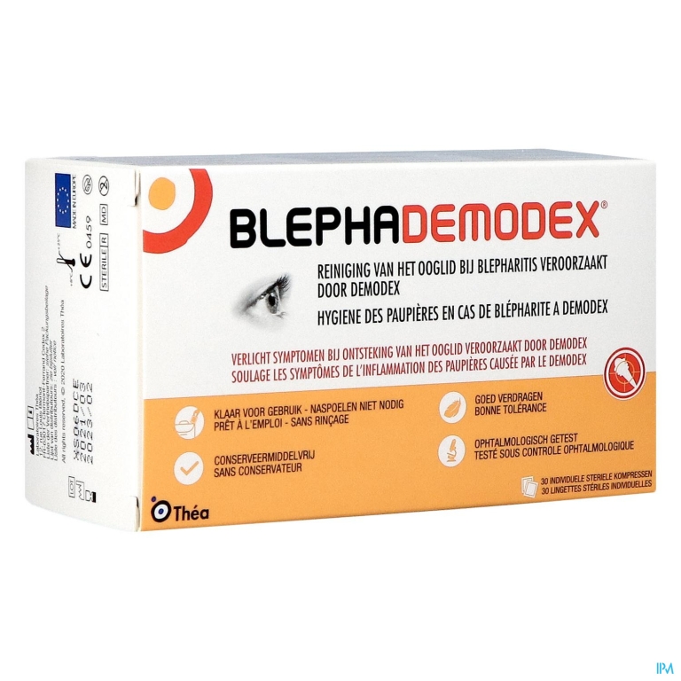 Blephademodex Reinigende Oogkompressen 30