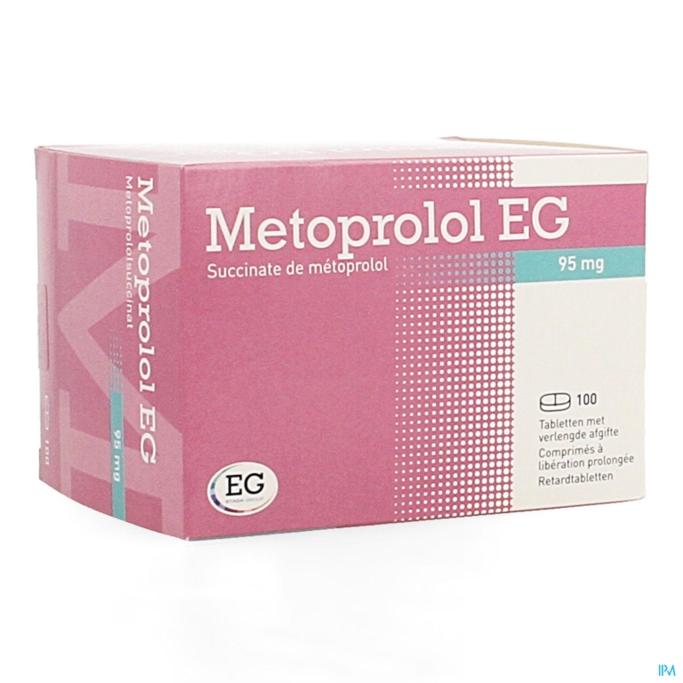 Metoprolol EG  95Mg Verlengde Afgifte Tabl 100