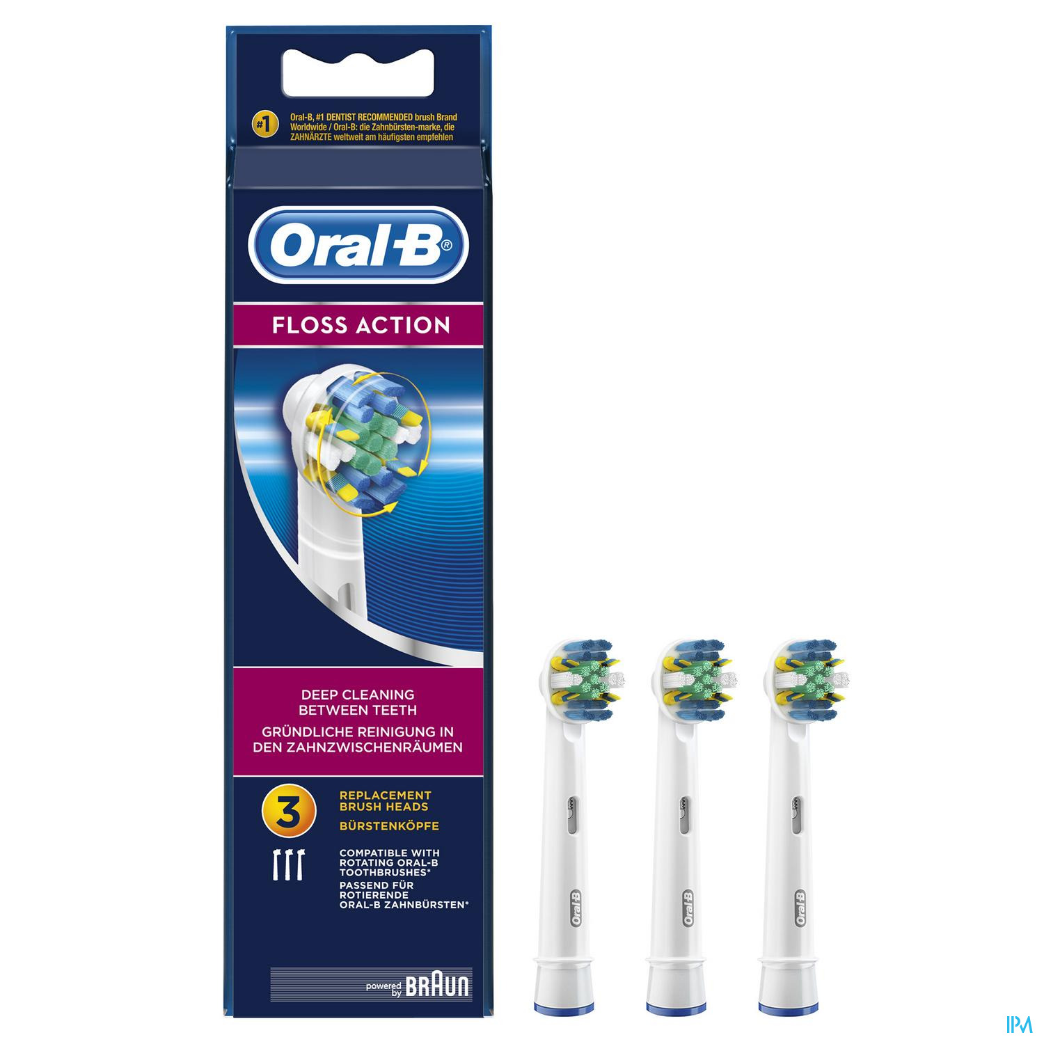 Oral-b Refill Eb25-3 Floss Action 3-pack