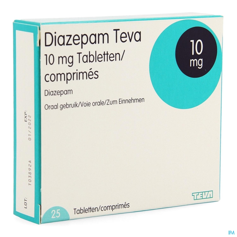 Diazepam Teva Tabl 25x10mg