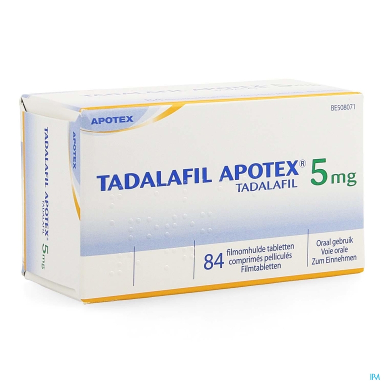 Tadalafil Apotex 5mg Filmomh Tabl 84