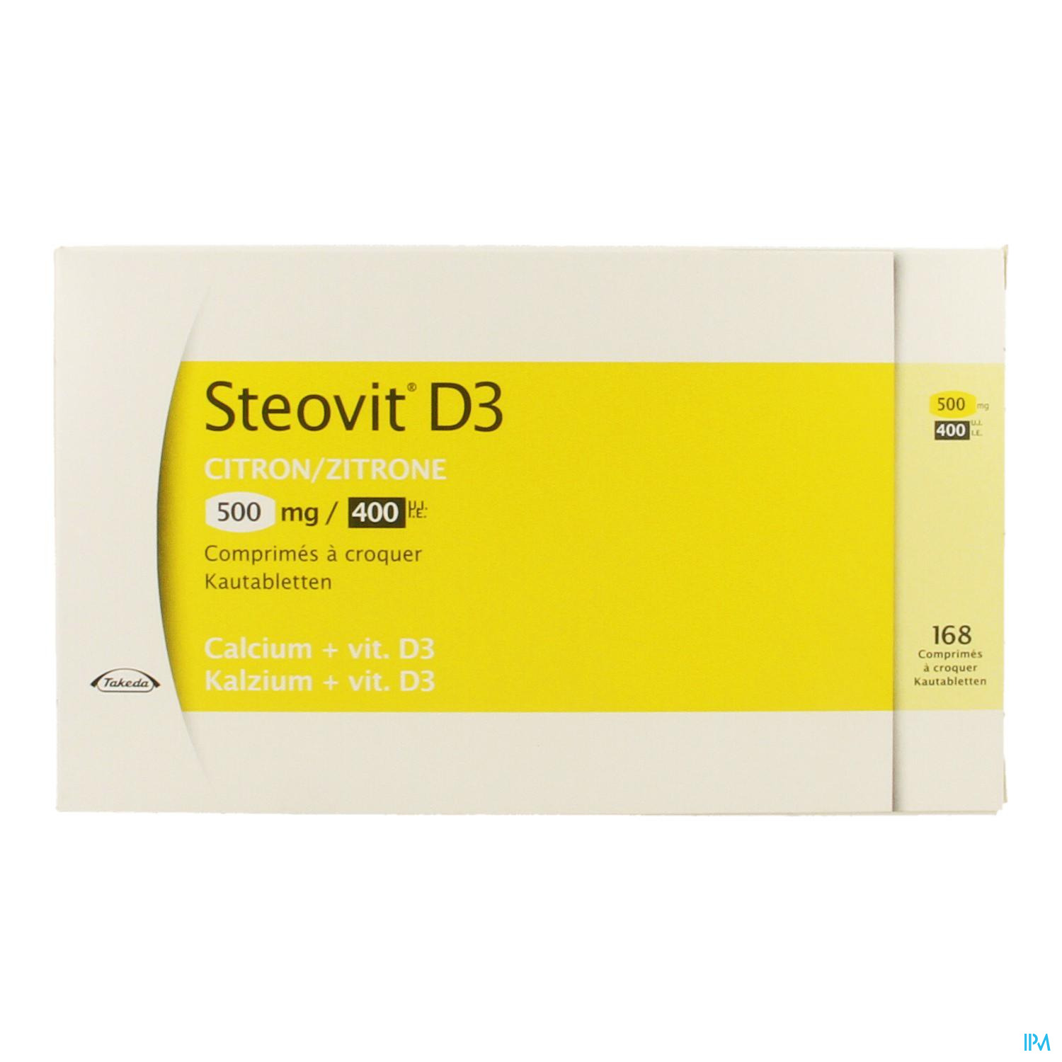 Steovit D3 500mg/400ie Comp 168