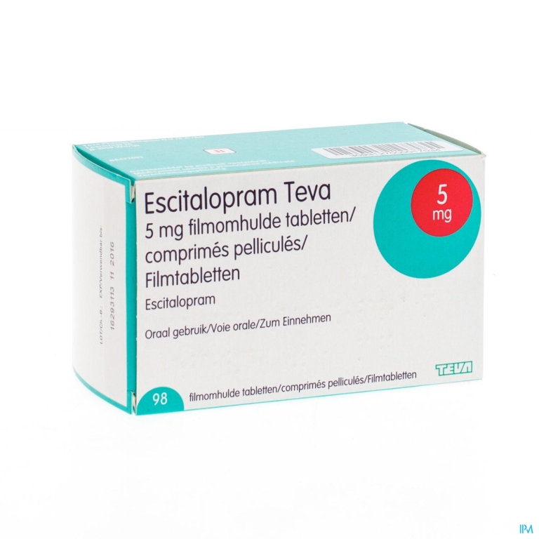 Escitalopram 5mg Teva Filmomh Tabl 98 X 5mg