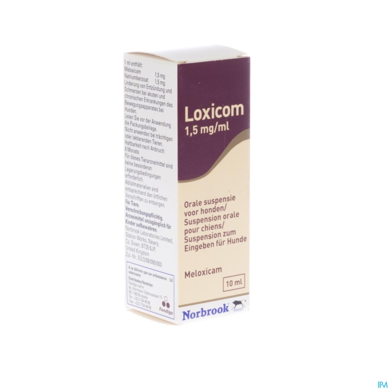 Loxicom 1,5mg/ml Orale Suspensie Hond 10ml