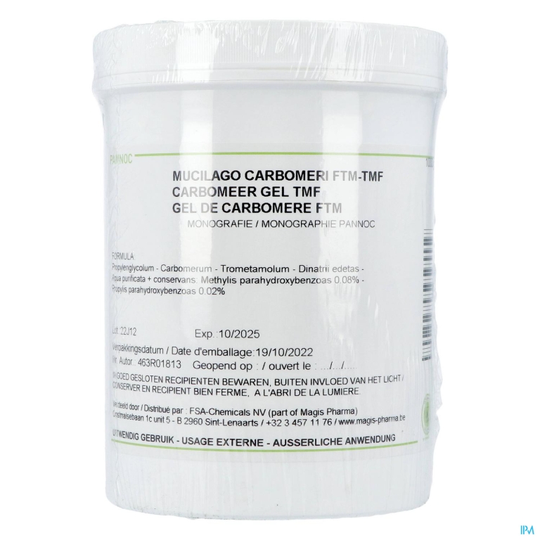 Carbomeer Gel Tmf 1kg Pannoc