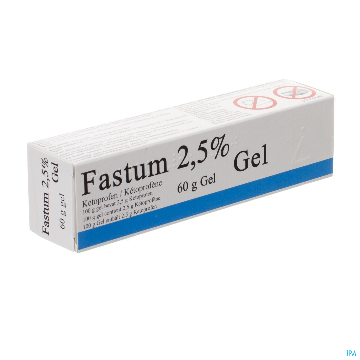 Fastum Gel 2,5% Impexeco Tube 60g Pip