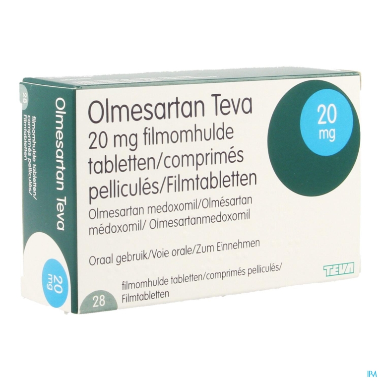 Olmesartan Teva 20mg Filmomh Comp 28 X 20mg