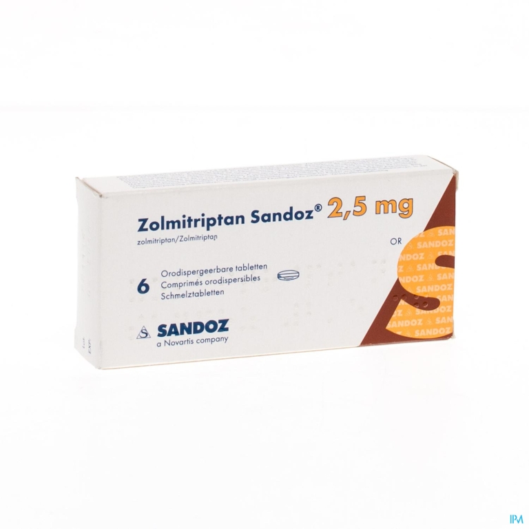 Zolmitriptan Sandoz 2,5mg Comp Orodisp 6