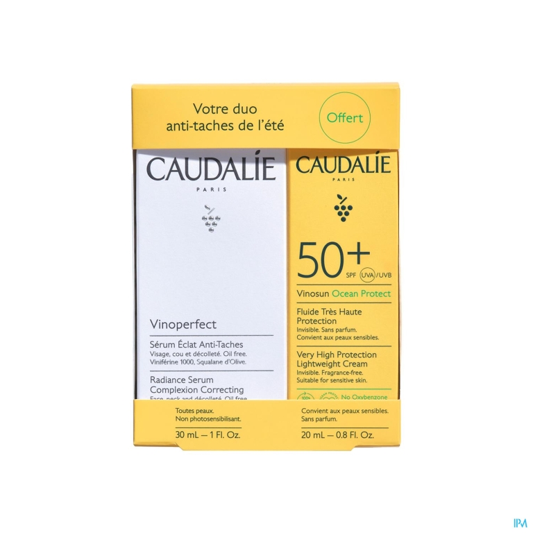 Caudalie Serum Vinoperfect 30ml+zonnecreme 2022