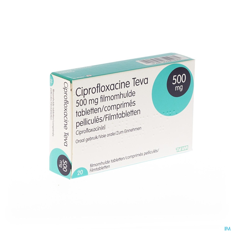 Ciprofloxacine Teva Comp 20 X 500mg