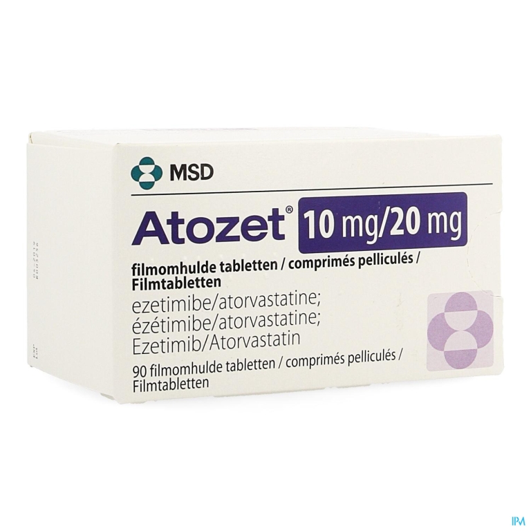 Atozet 10mg/20mg Filmomhulde Tabl 90