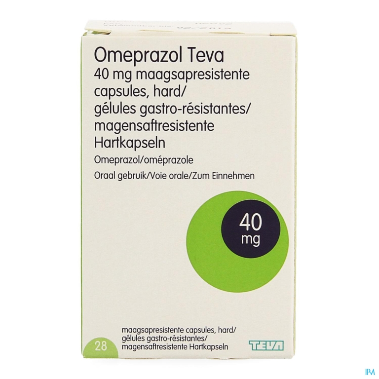 Omeprazol Teva 40mg Caps Maagsapresis Container 28