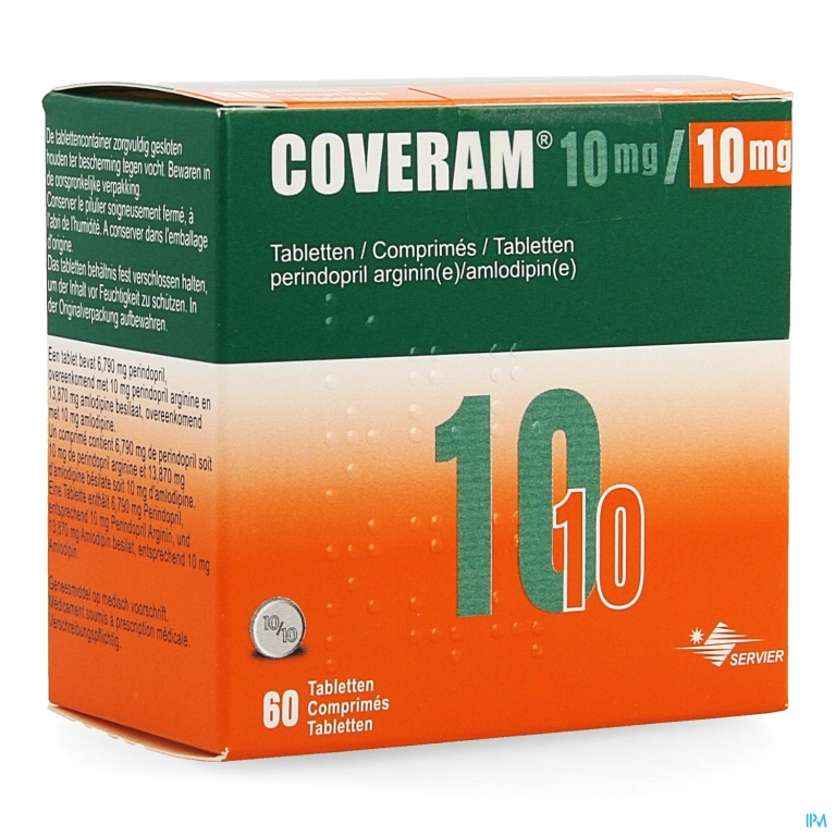 Coveram 10mg/10mg Impexeco Comp 60 Pip