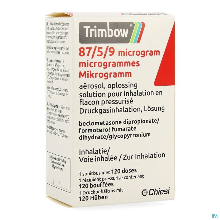 Trimbow 87/5 /9mcg Aerosol Opl Inhal. Fl 1 (120d)