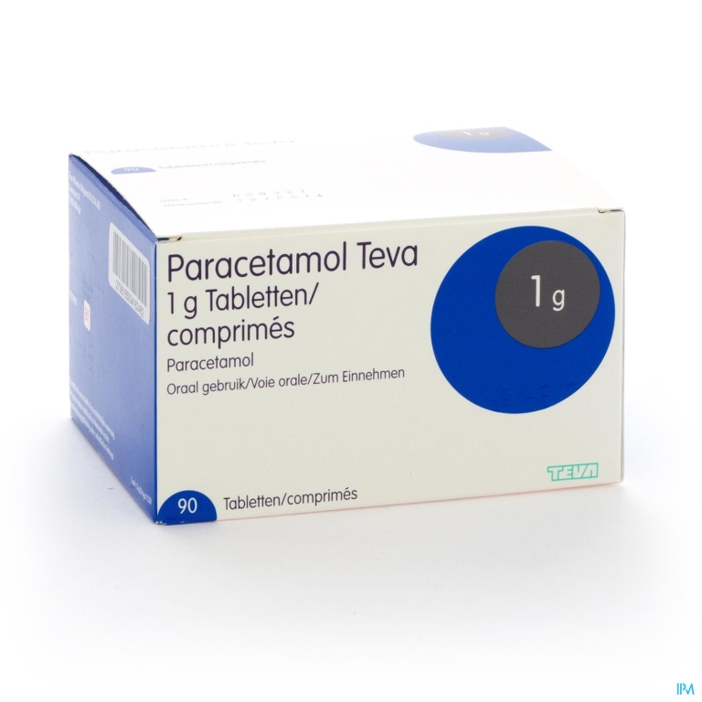 Paracetamol Teva 1g Tabl 90 X 1g Blister