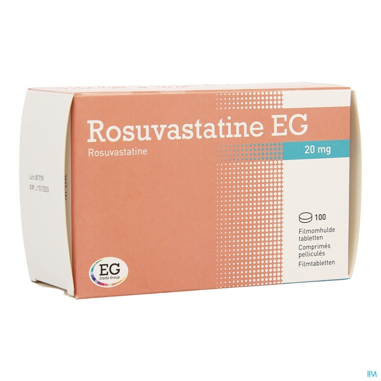 Rosuvastatine EG 20Mg Filmomh Tabl 100