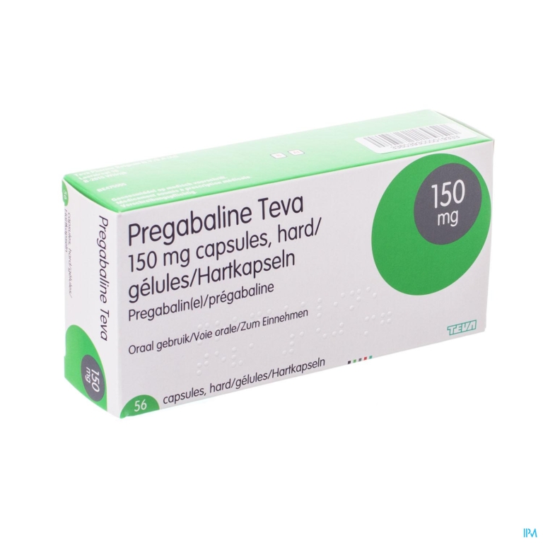 Pregabaline Teva 150mg Caps Hard 56 X 150mg