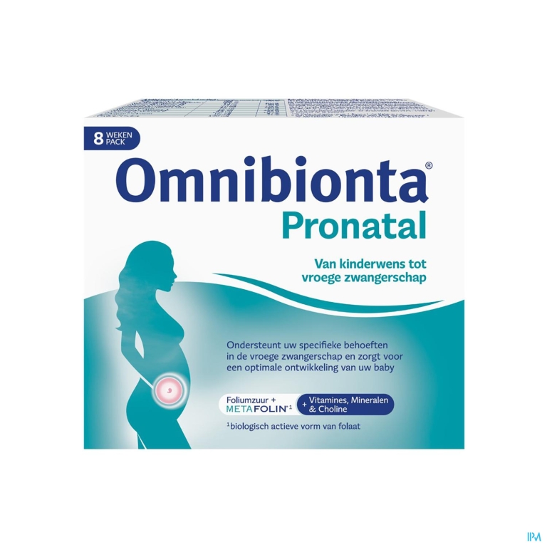 Omnibionta Pronatal: Kinderwens en vroege zwangerschap – 8 weken (56 tabletten )