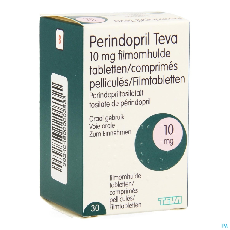 Perindopril Teva 10,0mg Filmomh Tabl 30 X 10,0mg