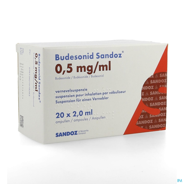 Budesonid Sandoz 0,5mg/ml Vernevelsusp 4×5 Amp