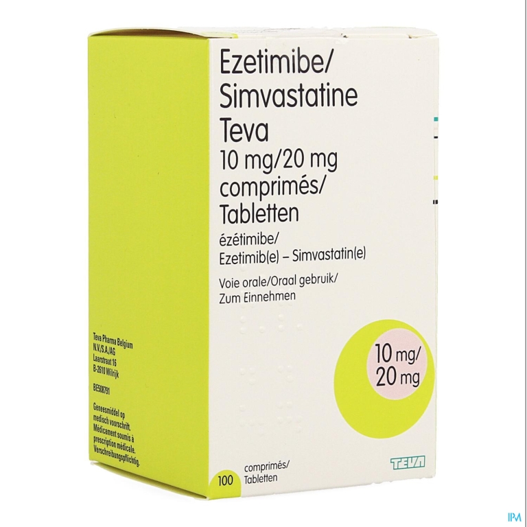 Ezesimteva 10mg/20mg Comp 100 Hdpe