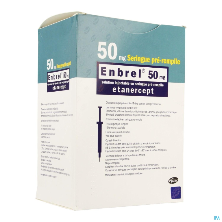 Enbrel 50mg Opl Opl Voorgevulde Spuit 12 X 1ml