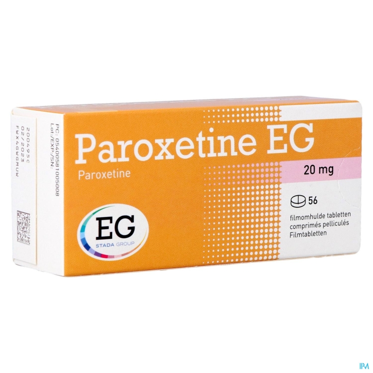 Paroxetine EG Filmomh Tabl 56X20Mg Blister