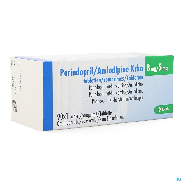 Perindopril Amlodipine Krka 8mg/ 5mg Comp 90